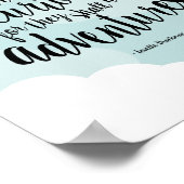 好奇心賛美引用文アートプリント ポスター (角)