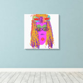 好奇心顔 キャンバスプリント (インサイチュ (ウッドフロア))