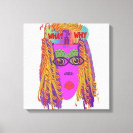 好奇心顔 キャンバスプリント