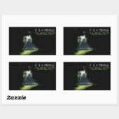 「好奇心」感動的引用文 長方形シール (シート)