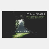 「好奇心」感動的引用文 長方形シール (正面)