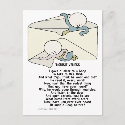 好奇心 - Goops ポストカード (正面)