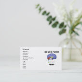 好意が考える私をして下さい(頭脳の解剖学のユーモア) 名刺 (スタンド正面)