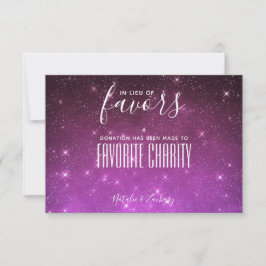 好意に代わる星空の夜のチャリティー結婚