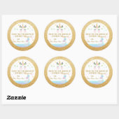 好意のステッカー|の人魚の尾及びユニコーン ラウンドシール (シート)