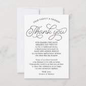 好意の代りの原稿は座席表感謝していしています 案内状 (正面)