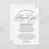 好意の代りの原稿は座席表感謝していしています 案内状 (正面/裏面)