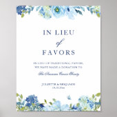 好意の印に代わる埃っぽい結婚青いフローラ ポスター (正面)