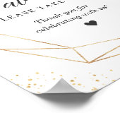 好意を1つの金ゴールドフレームの赤面フローラ ポスター (角)