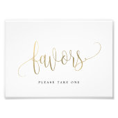 好意サインあなたのサイズの金ゴールドを選択フェイク フォトプリント (正面)