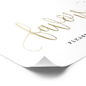 好意サインあなたのサイズの金ゴールドを選択フェイク フォトプリント            (角)