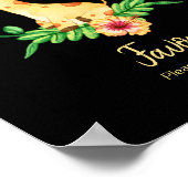 好意サインGiraffe赤ちゃんシャワーのポスター ポスター (角)