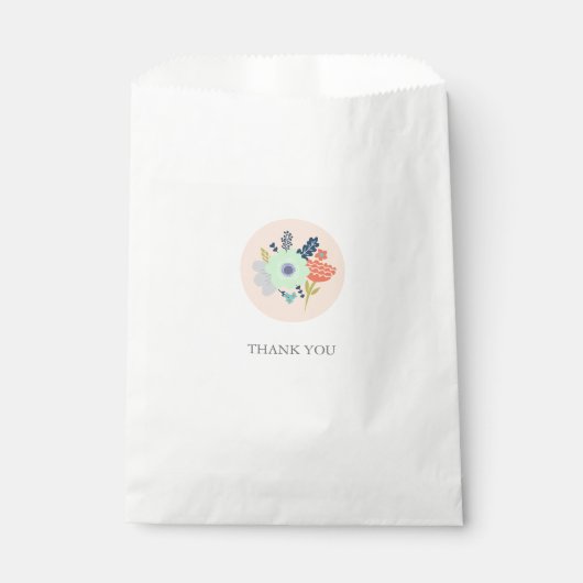 好意バッグと桃フローラデザイン フェイバーバッグ (正面)