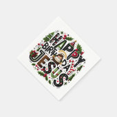 好意バッグHBDイエス スタンダードカクテルナプキン (角)