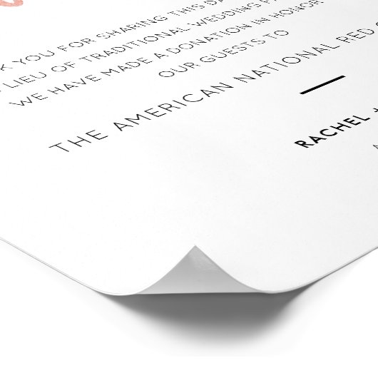 好意モダンの署名に代わる童話のバラ金ゴールド ポスター (角)