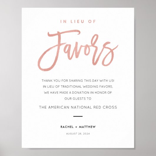 好意モダンの署名に代わる童話のバラ金ゴールド ポスター (正面)