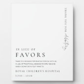 好意モダンミニマルの署名に代わる辞任 フォトプラーク (正面)