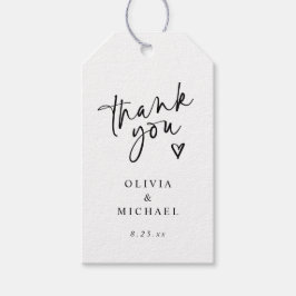 好意ラベルに感謝モダン結婚 ギフトタグ