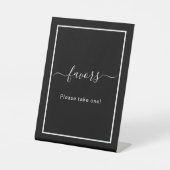 好意白黒パーティー 台座サイン (正面)