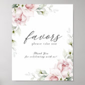 好意結婚の署名フローラ |ロマンチックなバラのサイン ポスター (正面)