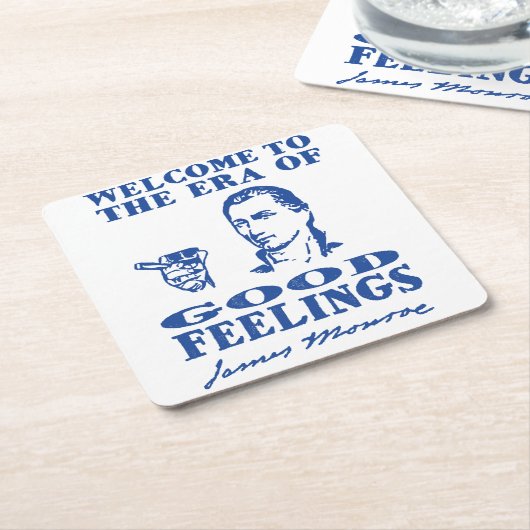 好感のコースターの時代 スクエアペーパーコースター (アングル)