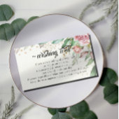 好望するバラ色の赤面フローラ結婚 エンクロージャーカード