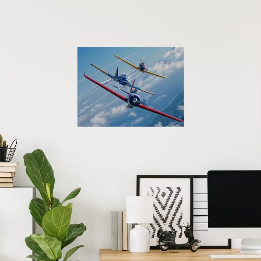 好気性飛行機 ポスター (ホームオフィス)