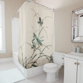 好能楳嶺のバッタ シャワーカーテン (インサイチュ)