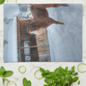 好色おもしろいなスタリオンと消極的なマーレウマ キッチンタオル (折り畳み)