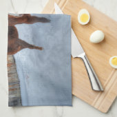 好色おもしろいなスタリオンと消極的なマーレウマ キッチンタオル (四つ折り)