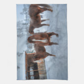 好色おもしろいなスタリオンと消極的なマーレウマ キッチンタオル (縦)