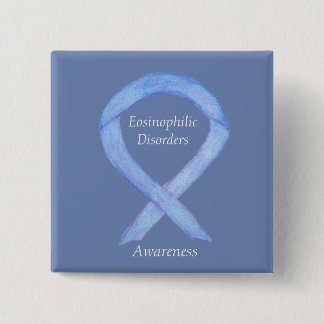 好酸球障害認識度リボンカスタムピン 缶バッジ