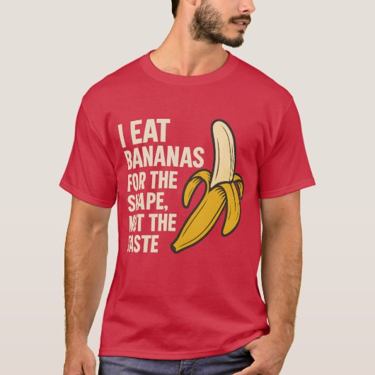 好食べみではなく形にバナナ Tシャツ (正面)