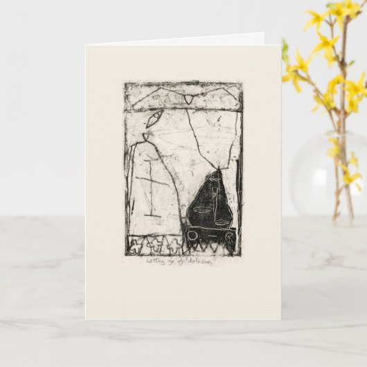 妄想を手放すこと カード (黄色い花)