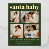 妊娠いけな発表クリスマス 箔シーズンポストカード (正面)