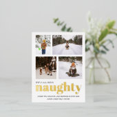 妊娠いけな発表クリスマス 箔シーズンポストカード (立ち正面)