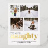 妊娠いけな発表クリスマス 箔シーズンポストカード (正面)