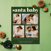 妊娠いけな発表クリスマス 箔シーズンポストカード