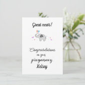 妊娠おめでとうございますカスタマイズ。 シーズンカード (スタンド正面)