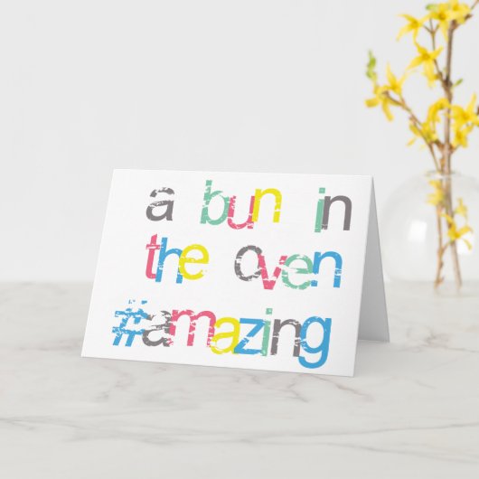 妊娠おめでとうございます カード (黄色い花)