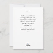 妊娠おめでとうございます,フラットホリデーカード シーズンカード (裏面)