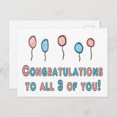 妊娠おめでとうございます ポストカード (正面/裏面)