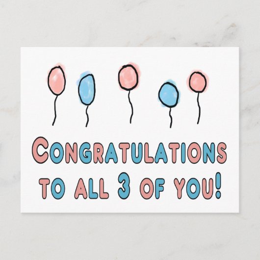 妊娠おめでとうございます ポストカード (正面)