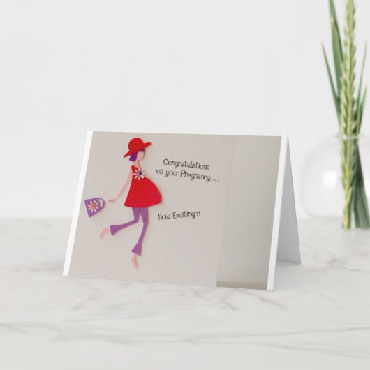 妊娠おめでとう！ カード (正面)