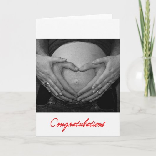 妊娠おめでとう！ カード (正面)