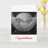 妊娠おめでとう！ カード (黄色い花)