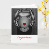 妊娠おめでとう！ カード (黄色い花)