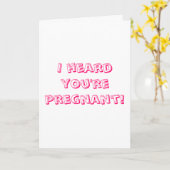 妊娠おめでとう！ カード (黄色い花)