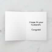 妊娠おもしろいおめでとう カード (内部)