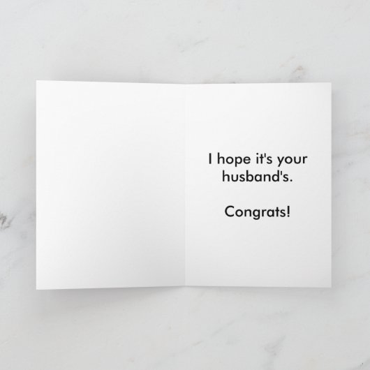 妊娠おもしろいおめでとう カード